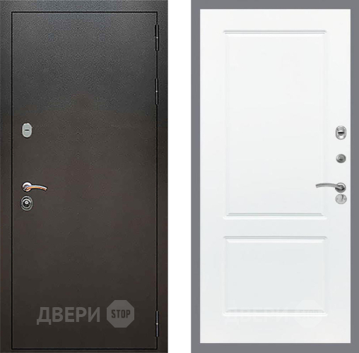 Входная металлическая Дверь Рекс (REX) 5 Серебро Антик FL-117 Силк Сноу в Подольск