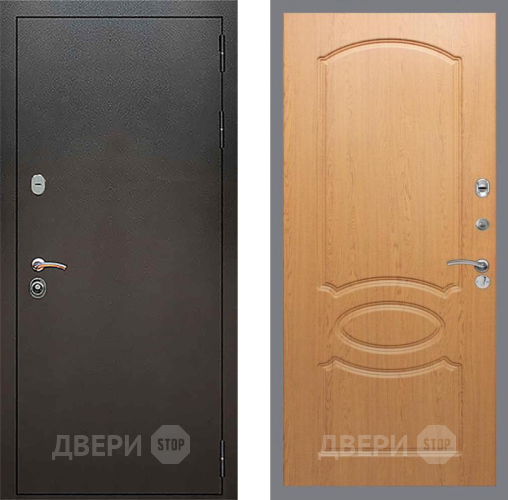 Входная металлическая Дверь Рекс (REX) 5 Серебро Антик FL-128 Дуб в Подольск