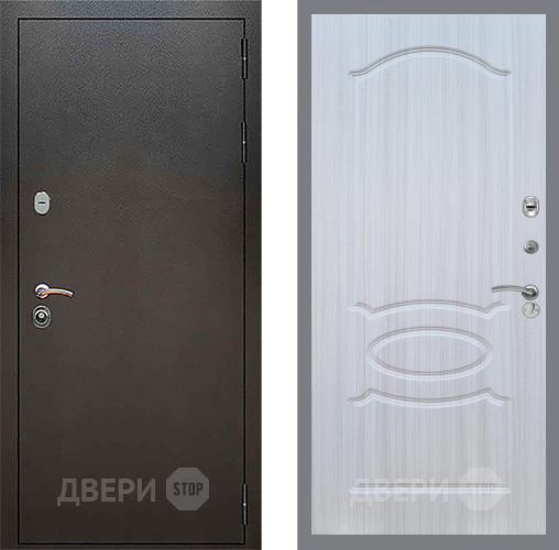 Дверь Рекс (REX) 5 Серебро Антик FL-128 Сандал белый в Подольск