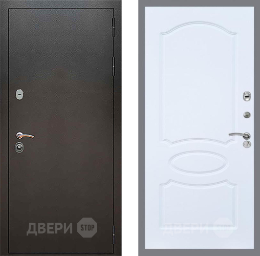 Дверь Рекс (REX) 5 Серебро Антик FL-128 Силк Сноу в Подольск