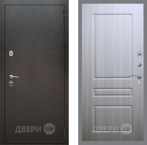 Входная металлическая Дверь Рекс (REX) 5 Серебро Антик FL-243 Сандал белый в Подольск