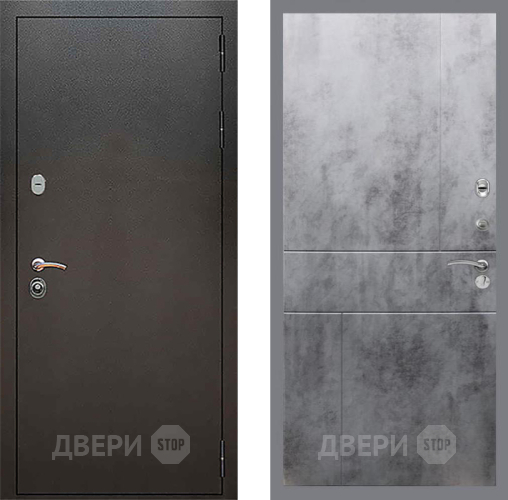 Дверь Рекс (REX) 5 Серебро Антик FL-290 Бетон темный в Подольск
