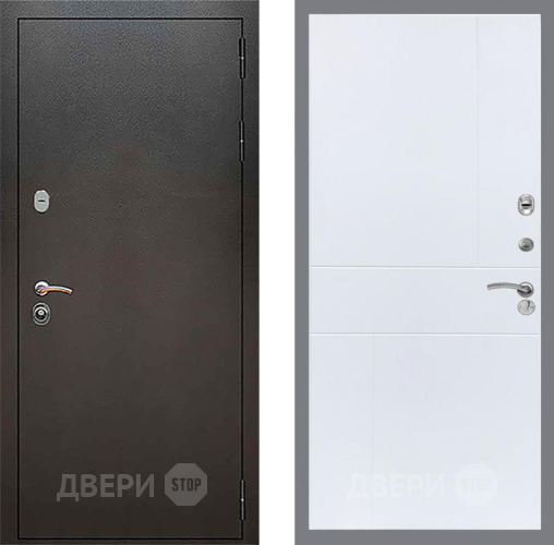 Входная металлическая Дверь Рекс (REX) 5 Серебро Антик FL-290 Силк Сноу в Подольск