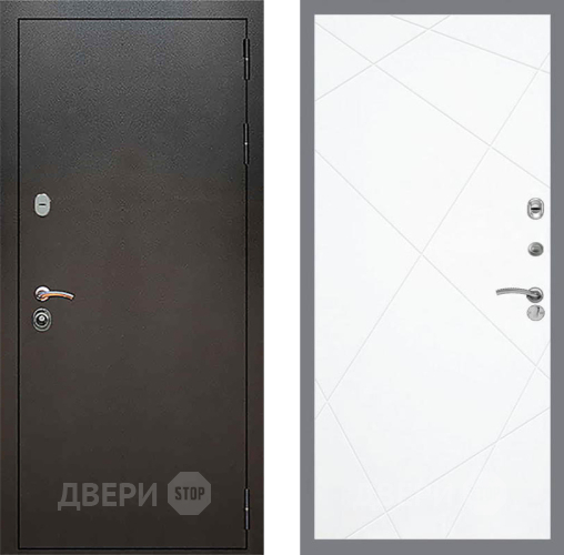 Дверь Рекс (REX) 5 Серебро Антик FL-291 Силк Сноу в Подольск
