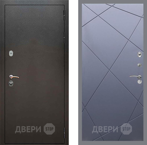 Входная металлическая Дверь Рекс (REX) 5 Серебро Антик FL-291 Силк титан в Подольск