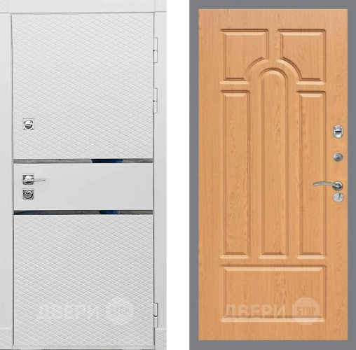 Входная металлическая Дверь Рекс (REX) 15 Силк Сноу FL-58 Дуб в Подольск