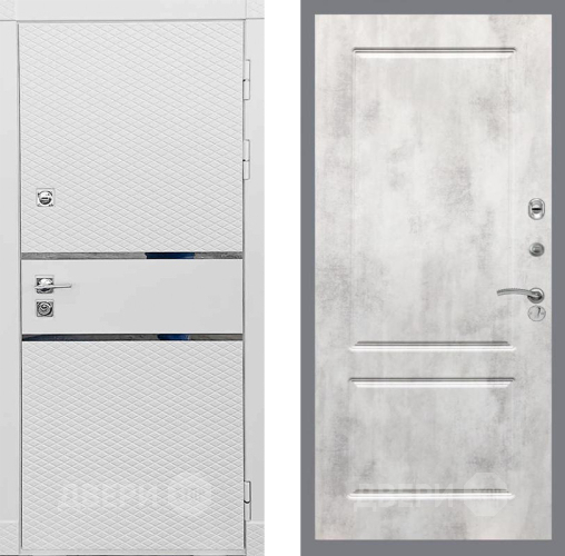 Входная металлическая Дверь Рекс (REX) 15 Силк Сноу FL-117 Бетон светлый в Подольск