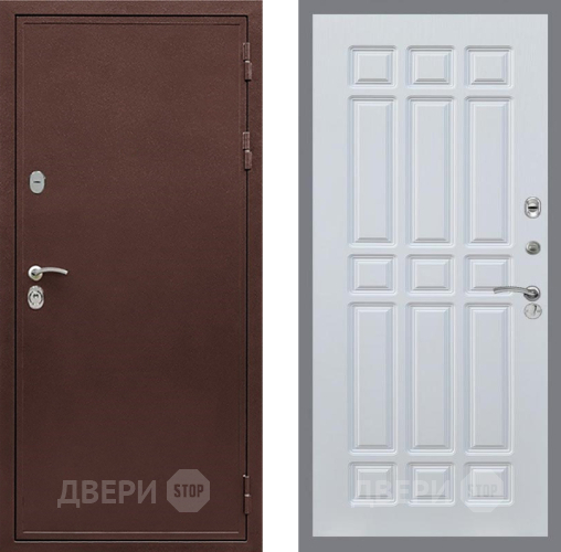 Входная металлическая Дверь Рекс (REX) 5А FL-33 Белый ясень в Подольск