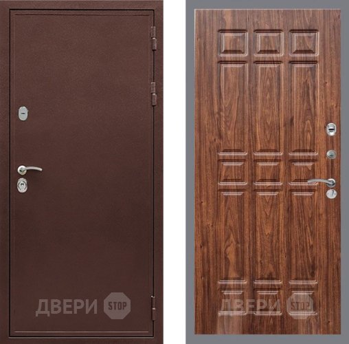 Входная металлическая Дверь Рекс (REX) 5А FL-33 орех тисненый в Подольск