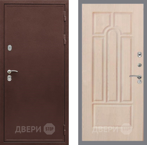 Входная металлическая Дверь Рекс (REX) 5А FL-58 Беленый дуб в Подольск