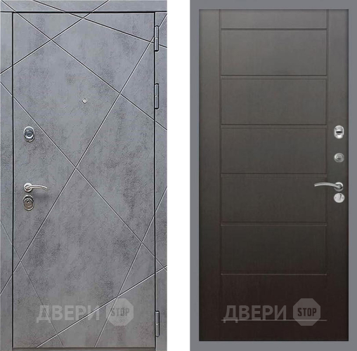 Входная металлическая Дверь Рекс (REX) 13 Бетон Темный Сити Венге в Подольск