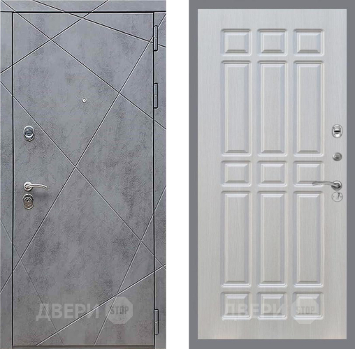 Входная металлическая Дверь Рекс (REX) 13 Бетон Темный FL-33 Лиственница беж в Подольск