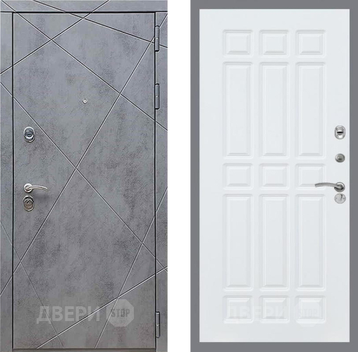 Входная металлическая Дверь Рекс (REX) 13 Бетон Темный FL-33 Силк Сноу в Подольск