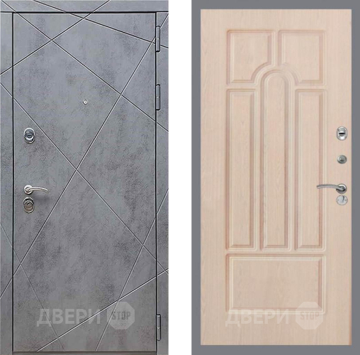 Входная металлическая Дверь Рекс (REX) 13 Бетон Темный FL-58 Беленый дуб в Подольск