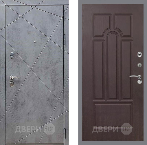 Входная металлическая Дверь Рекс (REX) 13 Бетон Темный FL-58 Венге в Подольск