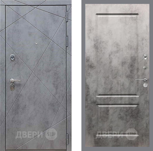 Входная металлическая Дверь Рекс (REX) 13 Бетон Темный FL-117 Бетон темный в Подольск