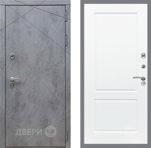 Входная металлическая Дверь Рекс (REX) 13 Бетон Темный FL-117 Силк Сноу в Подольск