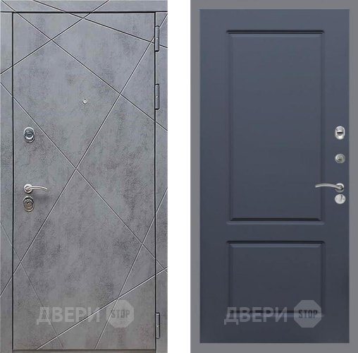 Входная металлическая Дверь Рекс (REX) 13 Бетон Темный FL-117 Силк титан в Подольск