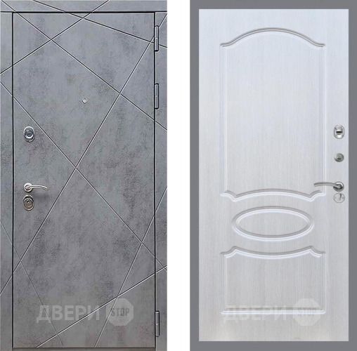 Входная металлическая Дверь Рекс (REX) 13 Бетон Темный FL-128 Лиственница беж в Подольск