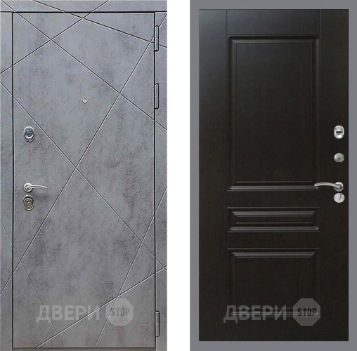 Входная металлическая Дверь Рекс (REX) 13 Бетон Темный FL-243 Венге в Подольск