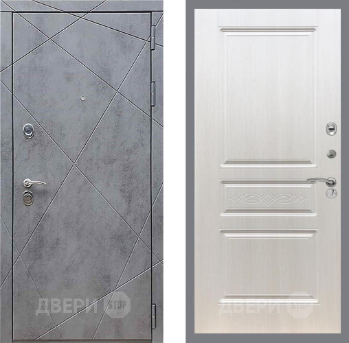 Входная металлическая Дверь Рекс (REX) 13 Бетон Темный FL-243 Лиственница беж в Подольск