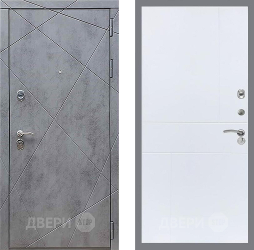 Входная металлическая Дверь Рекс (REX) 13 Бетон Темный FL-290 Силк Сноу в Подольск