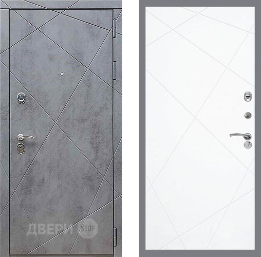Дверь Рекс (REX) 13 Бетон Темный FL-291 Силк Сноу в Подольск
