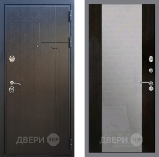 Входная металлическая Дверь Рекс (REX) Премиум-246 СБ-16 Зеркало Венге в Подольск
