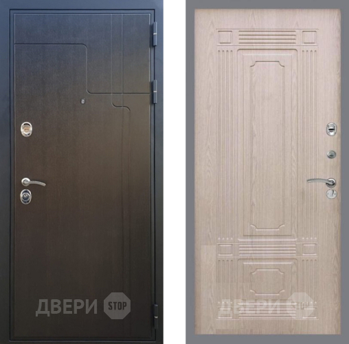Входная металлическая Дверь Рекс (REX) Премиум-246 FL-2 Беленый дуб в Подольск
