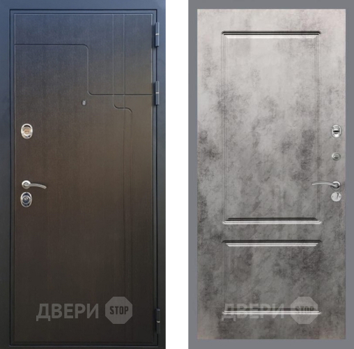 Входная металлическая Дверь Рекс (REX) Премиум-246 FL-117 Бетон темный в Подольск