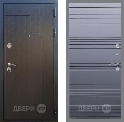 Входная металлическая Дверь Рекс (REX) Премиум-246 Line Силк титан в Подольск
