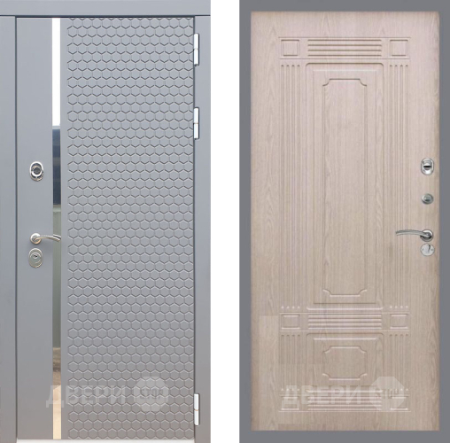Входная металлическая Дверь Рекс (REX) 24 FL-2 Беленый дуб в Подольск