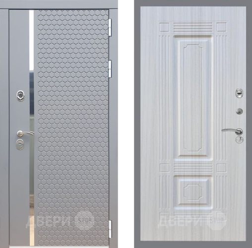 Входная металлическая Дверь Рекс (REX) 24 FL-2 Сандал белый в Подольск