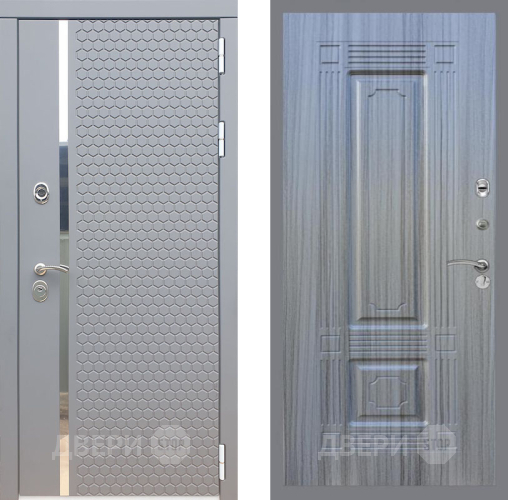 Входная металлическая Дверь Рекс (REX) 24 FL-2 Сандал грей в Подольск