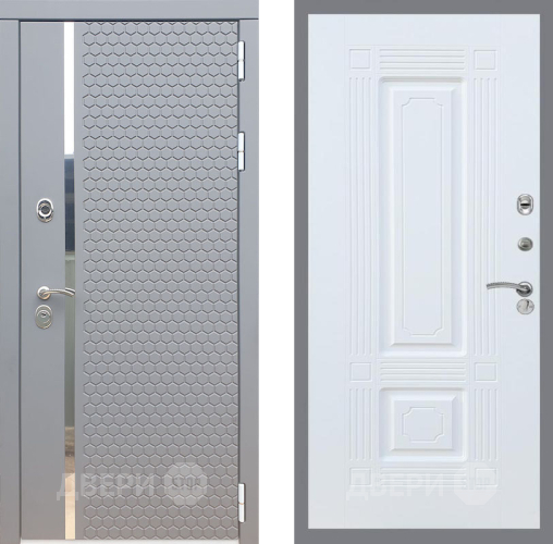 Входная металлическая Дверь Рекс (REX) 24 FL-2 Силк Сноу в Подольск