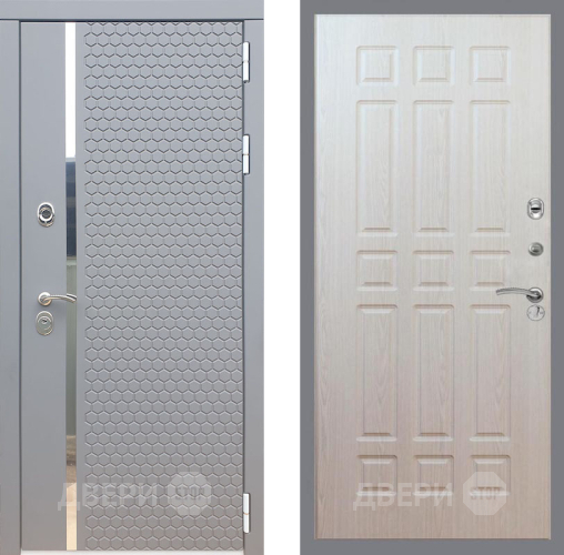 Входная металлическая Дверь Рекс (REX) 24 FL-33 Беленый дуб в Подольск