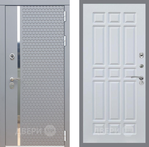 Входная металлическая Дверь Рекс (REX) 24 FL-33 Белый ясень в Подольск