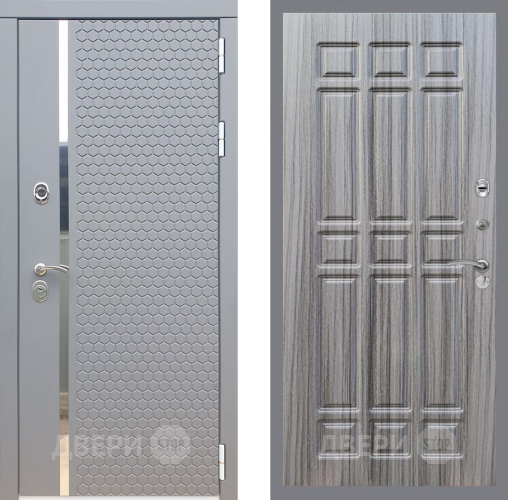 Входная металлическая Дверь Рекс (REX) 24 FL-33 Сандал грей в Подольск