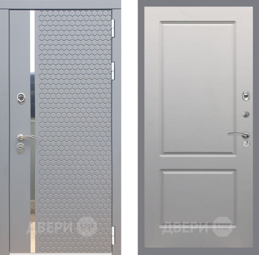Входная металлическая Дверь Рекс (REX) 24 FL-117 Грей софт в Подольск