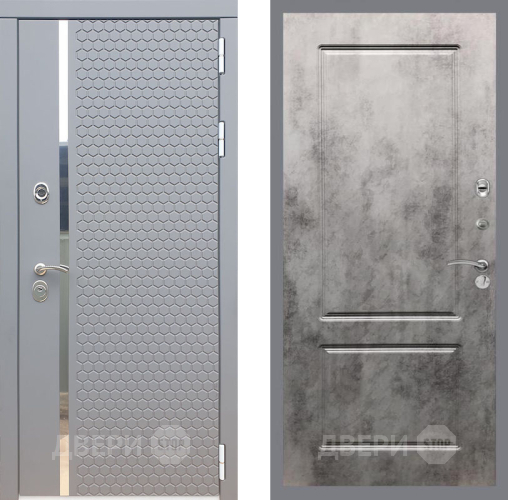 Входная металлическая Дверь Рекс (REX) 24 FL-117 Бетон темный в Подольск