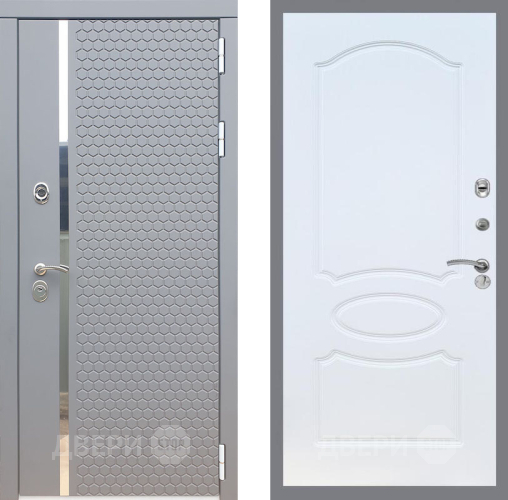 Входная металлическая Дверь Рекс (REX) 24 FL-128 Белый ясень в Подольск