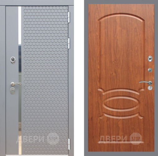 Входная металлическая Дверь Рекс (REX) 24 FL-128 Морёная берёза в Подольск