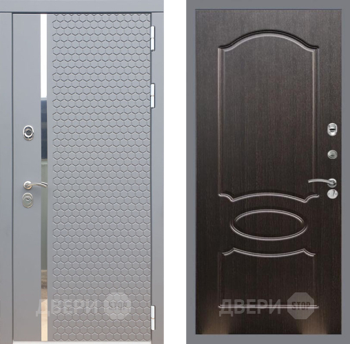 Входная металлическая Дверь Рекс (REX) 24 FL-128 Венге светлый в Подольск