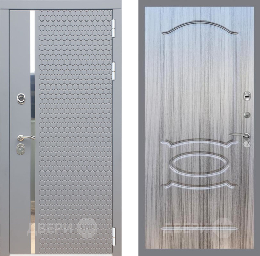 Входная металлическая Дверь Рекс (REX) 24 FL-128 Сандал грей в Подольск