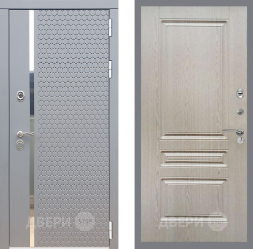 Входная металлическая Дверь Рекс (REX) 24 FL-243 Беленый дуб в Подольск