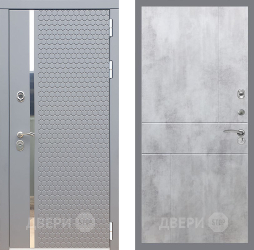 Входная металлическая Дверь Рекс (REX) 24 FL-290 Бетон светлый в Подольск