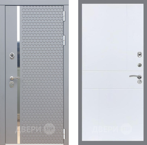 Входная металлическая Дверь Рекс (REX) 24 FL-290 Силк Сноу в Подольск