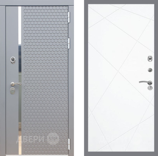 Входная металлическая Дверь Рекс (REX) 24 FL-291 Силк Сноу в Подольск
