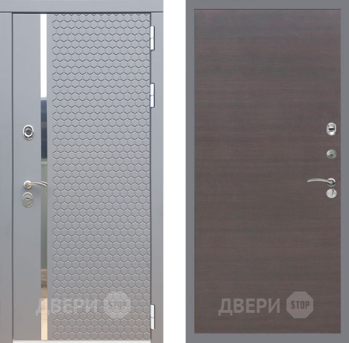 Входная металлическая Дверь Рекс (REX) 24 GL венге поперечный в Подольск