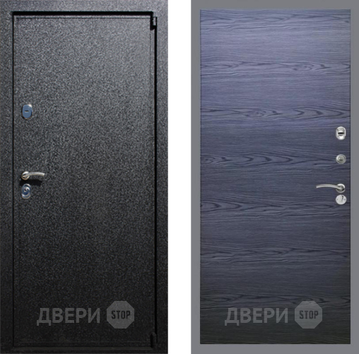 Входная металлическая Дверь Рекс (REX) 3 GL Дуб тангенальный черный в Подольск